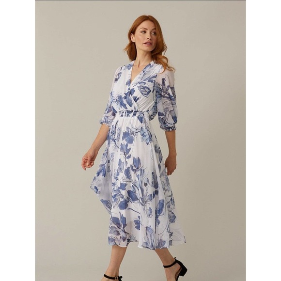 Joseph Ribkoff Dresses & Skirts - NWT JOSEPH RIBKOFFWrap Front Floral Dress Style 221344Size 12